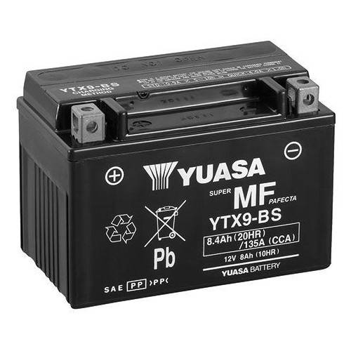 BATTERIA YUASA YTX9 (SIGILLATA ATTIVATA - FACTORY SEALED) 12V/8AH | SGR | 065099WC