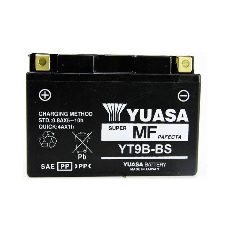 BATTERIA YUASA YT9B-BS (SIGILLATA ATTIVATA - FACTORY SEALED) 12V/8AH | SGR | 065081