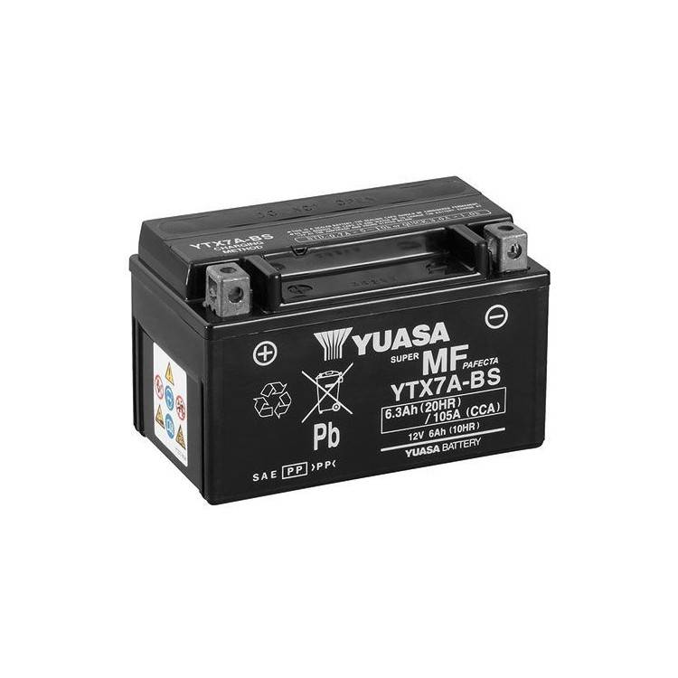 BATTERIA YUASA YTX7A (SIGILLATA ATTIVATA - FACTORY SEALED) 12V/6AH | SGR | 065070WC