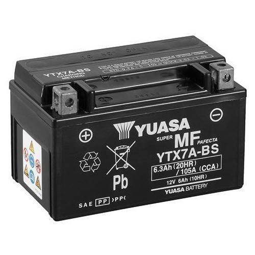 BATTERIA YUASA YTX7A (SIGILLATA ATTIVATA - FACTORY SEALED) 12V/6AH | SGR | 065070WC