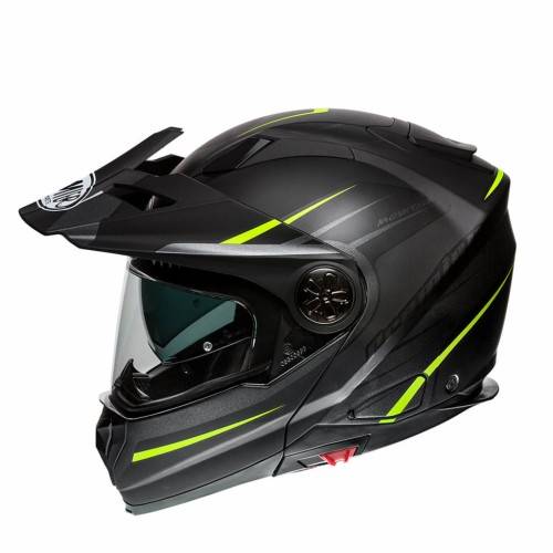 Casco Modulare Dual Sport  X-TRAIL MO Y BM Antracite Giallo Fluo | Premier