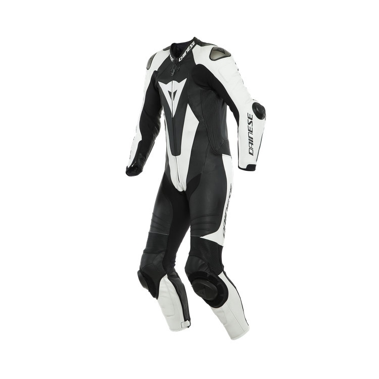LAGUNA SECA 5 1PC BLACK/WHITE TUTA INTERA IN PELLE | DAINESE