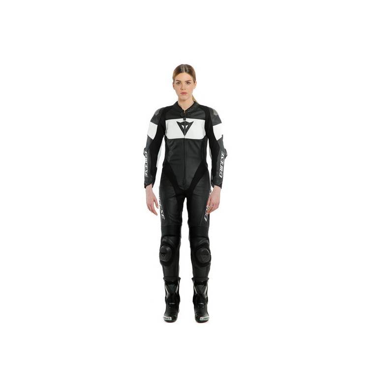 IMATRA LADY 1PC BLACK/WHITE TUTA INTERA IN PELLE | DAINESE