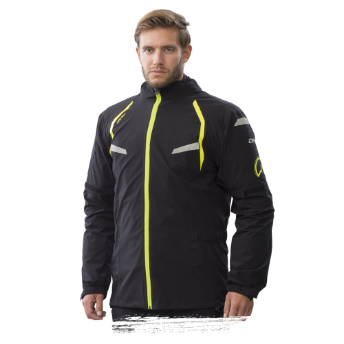 GIACCA ANTIACQUA Byge XPR-Tex® Unisex Black Yellow Fluo|DANE