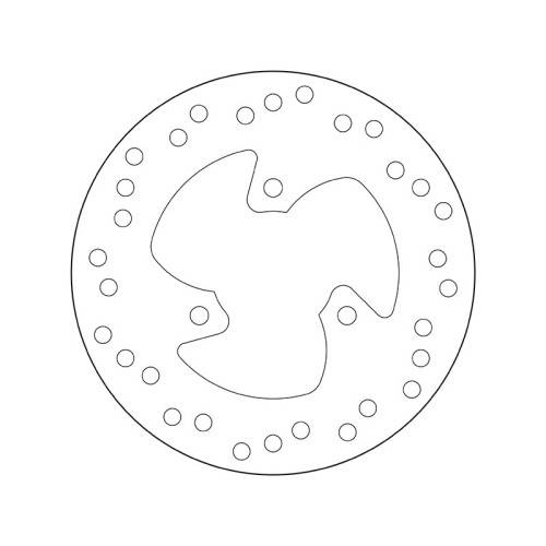 68.B407.17 SERIE ORO DISCO FRENI FISSO  | BREMBO 68B40717