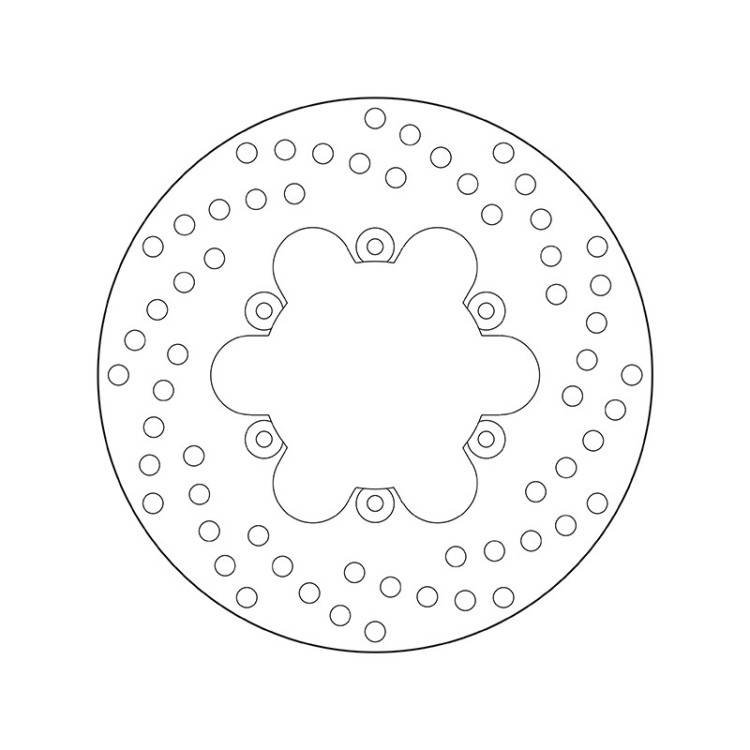 68.B407.35 SERIE ORO DISCO FRENI FISSO  | BREMBO 68B40735