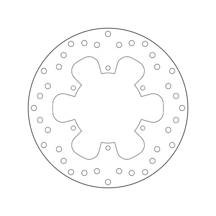 68.B407.74 SERIE ORO DISCO FRENI FISSO  | BREMBO 68B40774