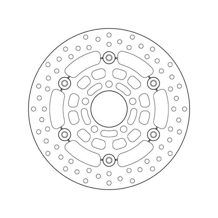 78.B408.19 SERIE ORO DISCO FRENI FLOTTANTE  | BREMBO 78B40819