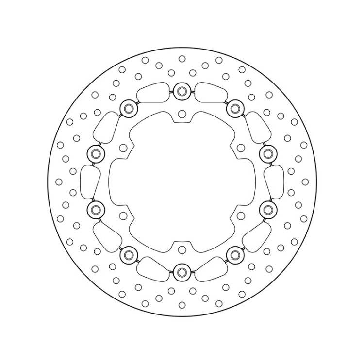 78.B408.43 SERIE ORO DISCO FRENI FLOTTANTE  | BREMBO 78B40843