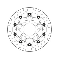 78.B408.76 SERIE ORO DISCO FRENI FLOTTANTE  | BREMBO 78B40876