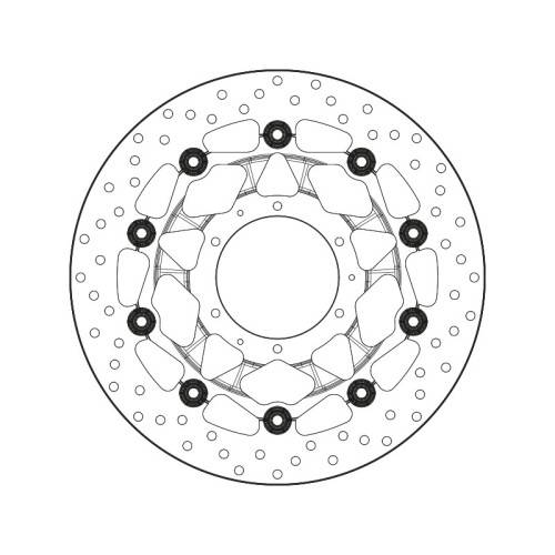 78.B408.76 SERIE ORO DISCO FRENI FLOTTANTE  | BREMBO 78B40876
