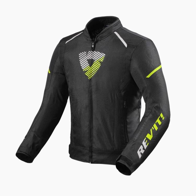 GIACCA SPRINT H2O NERO GIALLO NEON  | REV'IT