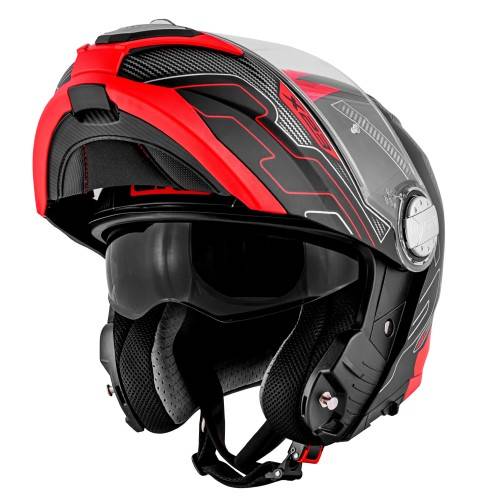CASCO MODULARE GIVI X.23 SYDNEY PROTECT NERO OPACO TITANIO ROSSO  | GIVI | HX23FPCBR