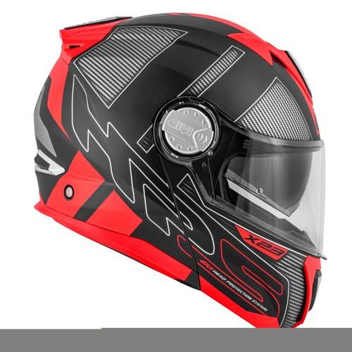 CASCO MODULARE GIVI X.23 SYDNEY PROTECT NERO OPACO TITANIO ROSSO  | GIVI | HX23FPCBR