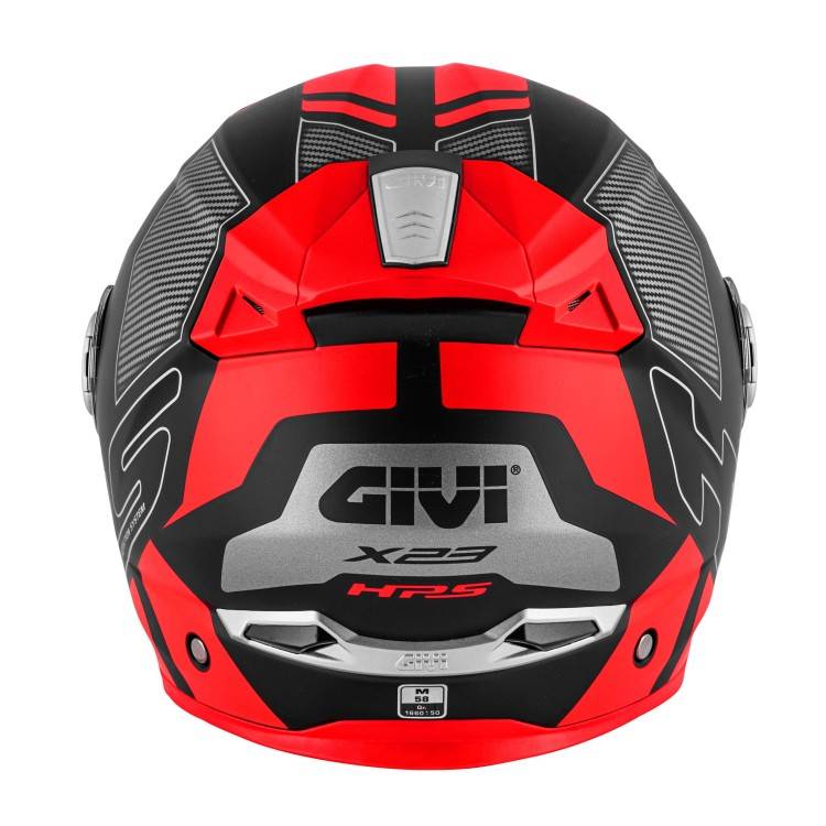 CASCO MODULARE GIVI X.23 SYDNEY PROTECT NERO OPACO TITANIO ROSSO  | GIVI | HX23FPCBR