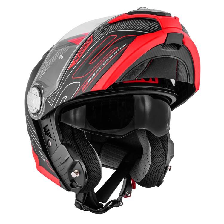 CASCO MODULARE GIVI X.23 SYDNEY PROTECT NERO OPACO TITANIO ROSSO  | GIVI | HX23FPCBR