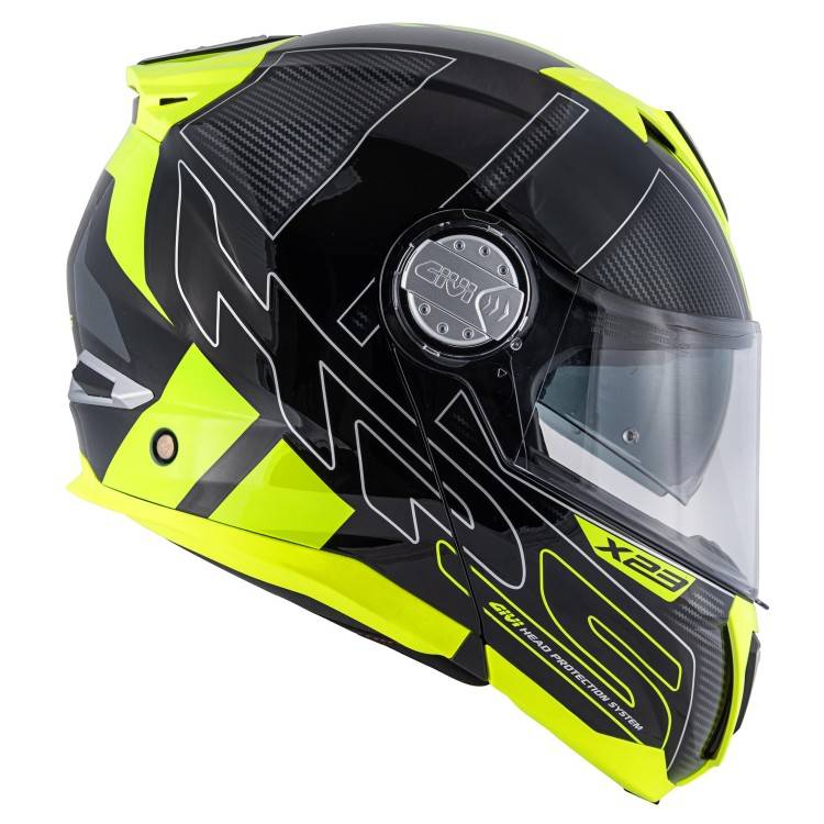 CASCO MODULARE GIVI X.23 SYDNEY PROTECT NERO TITANIO GIALLO | GIVI | HX23FPCBY