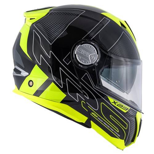 CASCO MODULARE GIVI X.23 SYDNEY PROTECT NERO TITANIO GIALLO | GIVI | HX23FPCBY