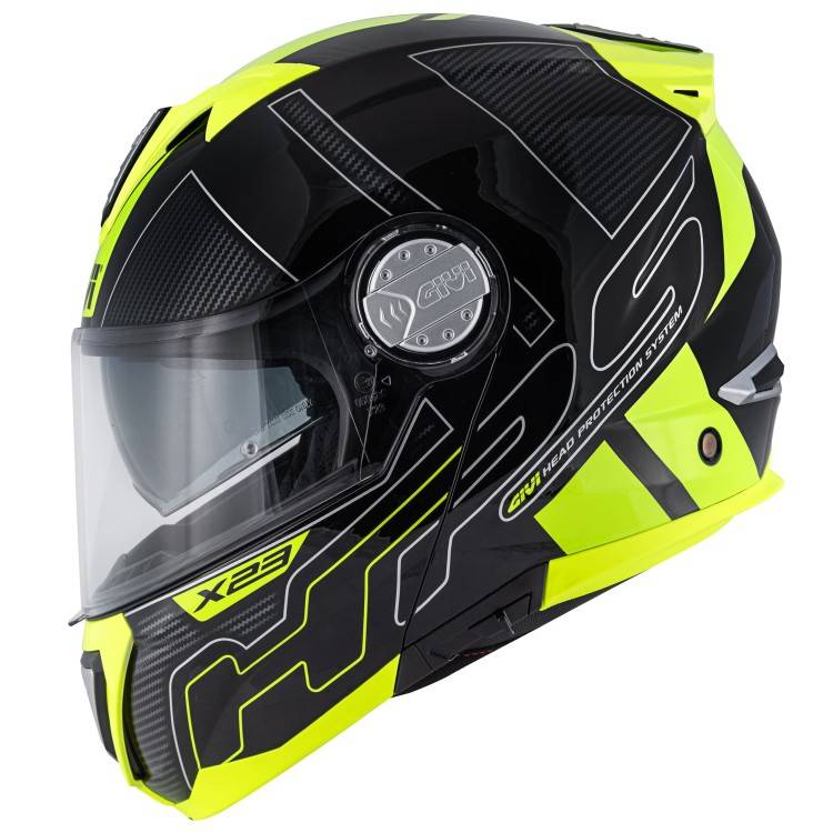 CASCO MODULARE GIVI X.23 SYDNEY PROTECT NERO TITANIO GIALLO | GIVI | HX23FPCBY