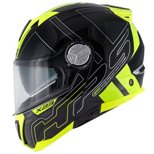 CASCO MODULARE GIVI X.23 SYDNEY PROTECT NERO TITANIO GIALLO | GIVI | HX23FPCBY
