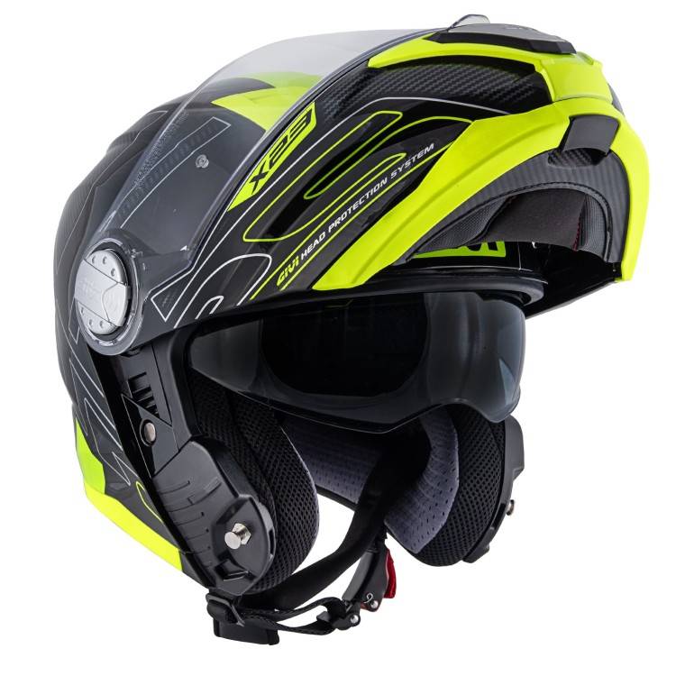 CASCO MODULARE GIVI X.23 SYDNEY PROTECT NERO TITANIO GIALLO | GIVI | HX23FPCBY