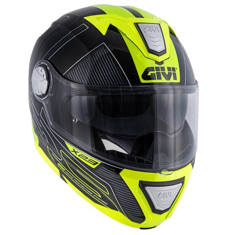 CASCO MODULARE GIVI X.23 SYDNEY PROTECT NERO TITANIO GIALLO | GIVI | HX23FPCBY