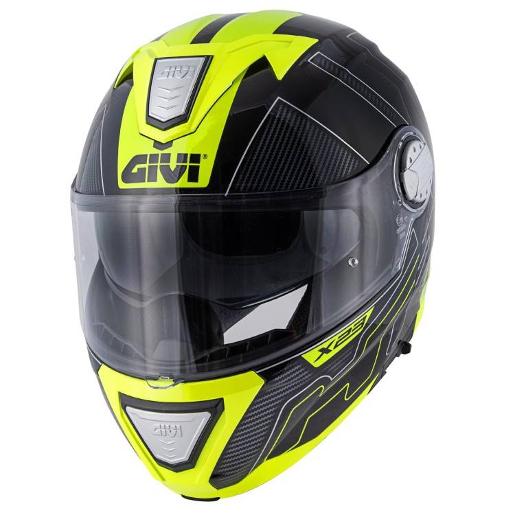 CASCO MODULARE GIVI X.23 SYDNEY PROTECT NERO TITANIO GIALLO | GIVI | HX23FPCBY