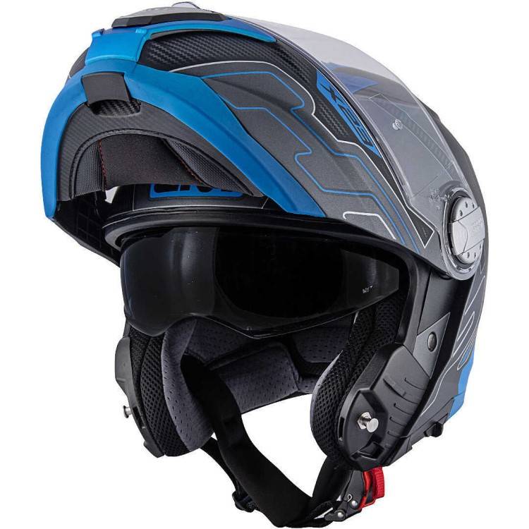 CASCO MODULARE GIVI X.23 SYDNEY PROTECT TITANIO OPACO NERO BLU | GIVI | HX23FPCTB