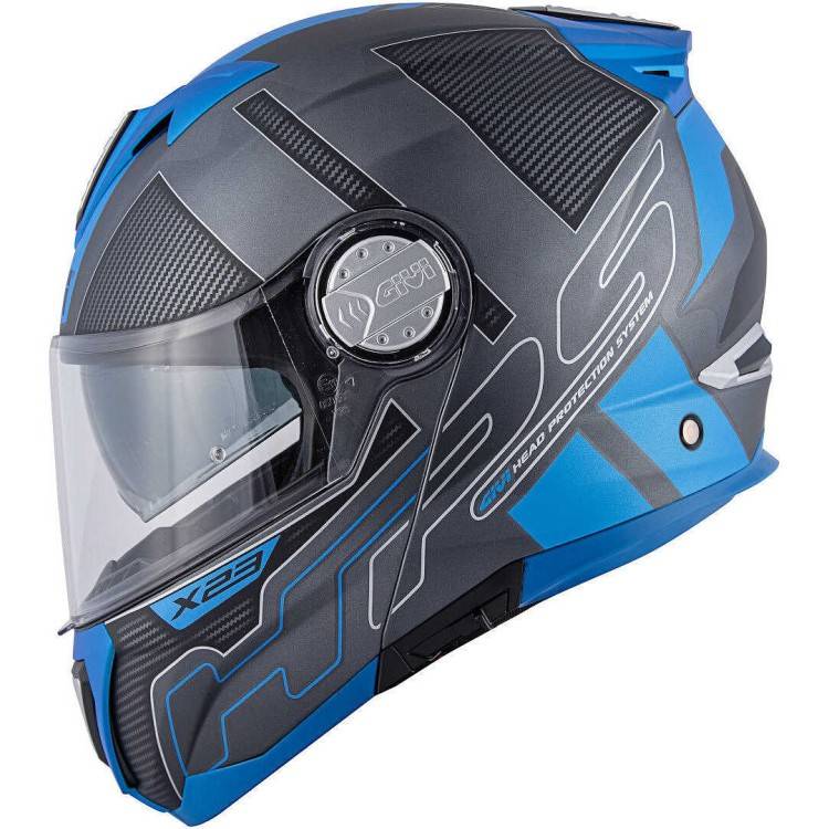 CASCO MODULARE GIVI X.23 SYDNEY PROTECT TITANIO OPACO NERO BLU | GIVI | HX23FPCTB