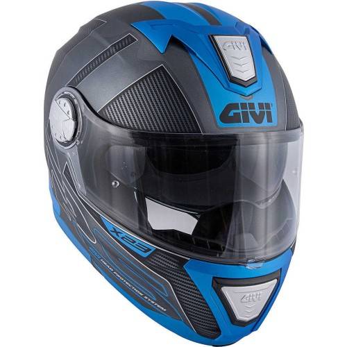 CASCO MODULARE GIVI X.23 SYDNEY PROTECT TITANIO OPACO NERO BLU | GIVI | HX23FPCTB