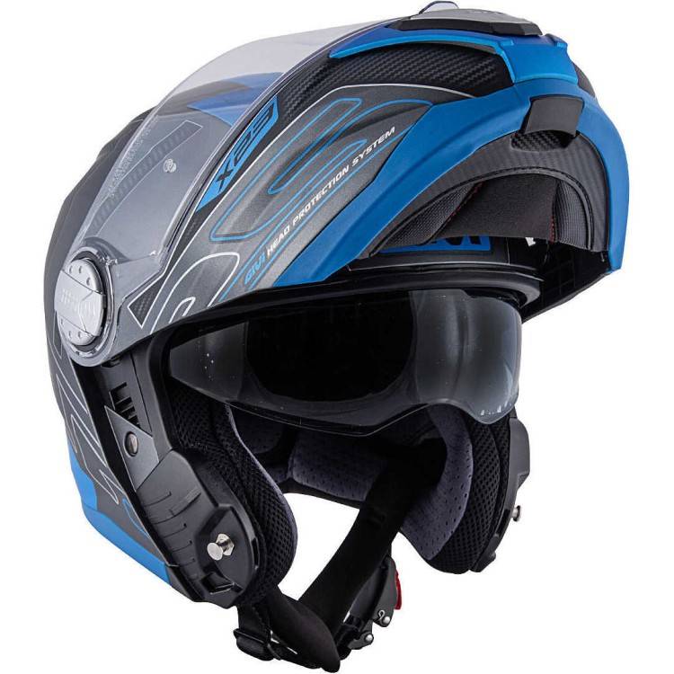 CASCO MODULARE GIVI X.23 SYDNEY PROTECT TITANIO OPACO NERO BLU | GIVI | HX23FPCTB