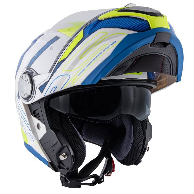 CASCO MODULARE GIVI X.23 SYDNEY PROTECT BIANCO BLU GIALLO | GIVI | HX23FPCWB