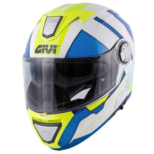 CASCO MODULARE GIVI X.23 SYDNEY PROTECT BIANCO BLU GIALLO | GIVI | HX23FPCWB