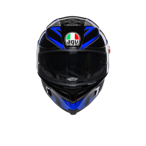 AGV K-5 S MULTI HURRICANE 2.0 BLACK/BLUE CASCO