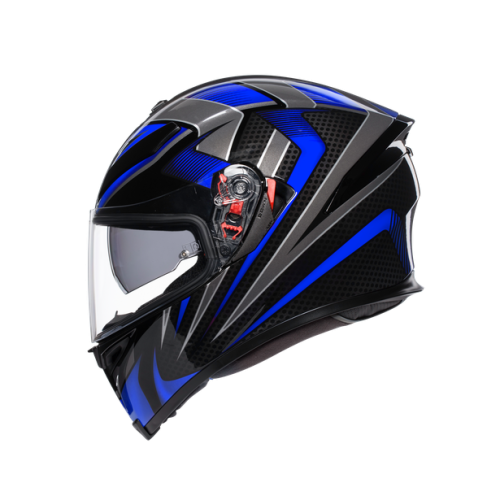 AGV K-5 S MULTI HURRICANE 2.0 BLACK/BLUE CASCO