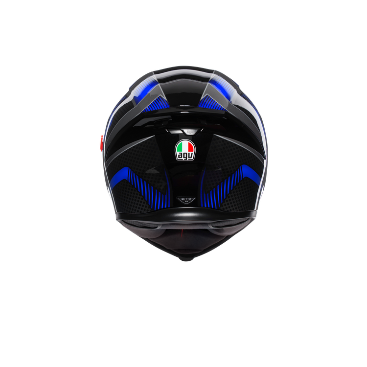 AGV K-5 S MULTI HURRICANE 2.0 BLACK/BLUE CASCO