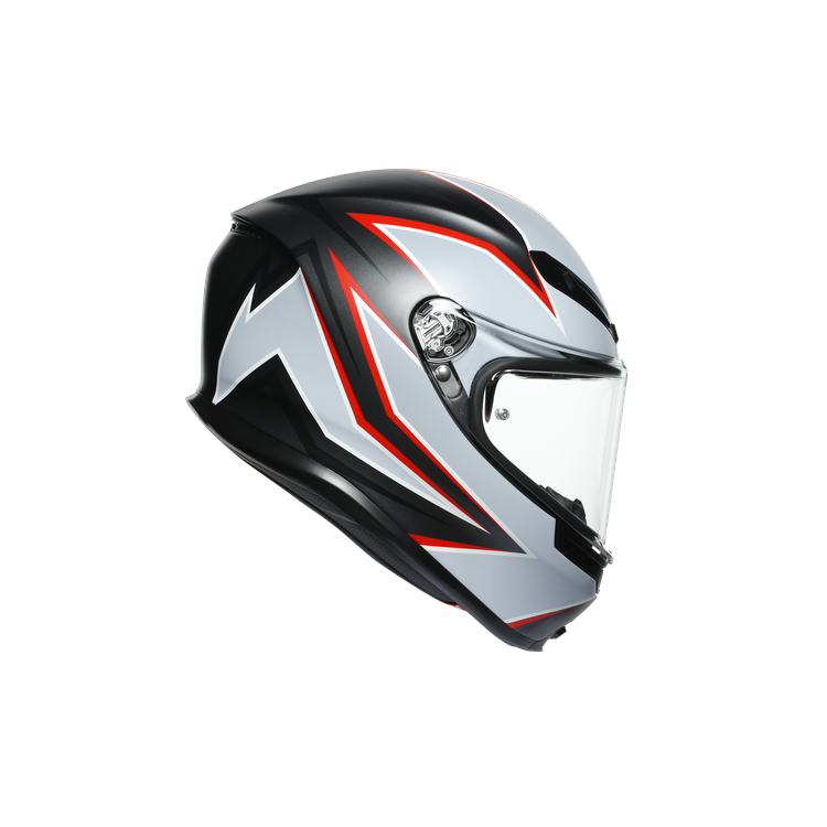 CASCO INTEGRALE K6 E2205 MULTI FLASH MATT BLACK GREY RED | AGV