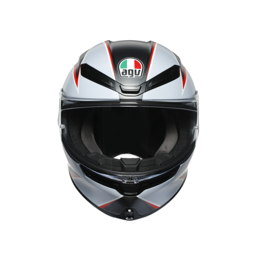 CASCO INTEGRALE K6 E2205 MULTI FLASH MATT BLACK GREY RED | AGV