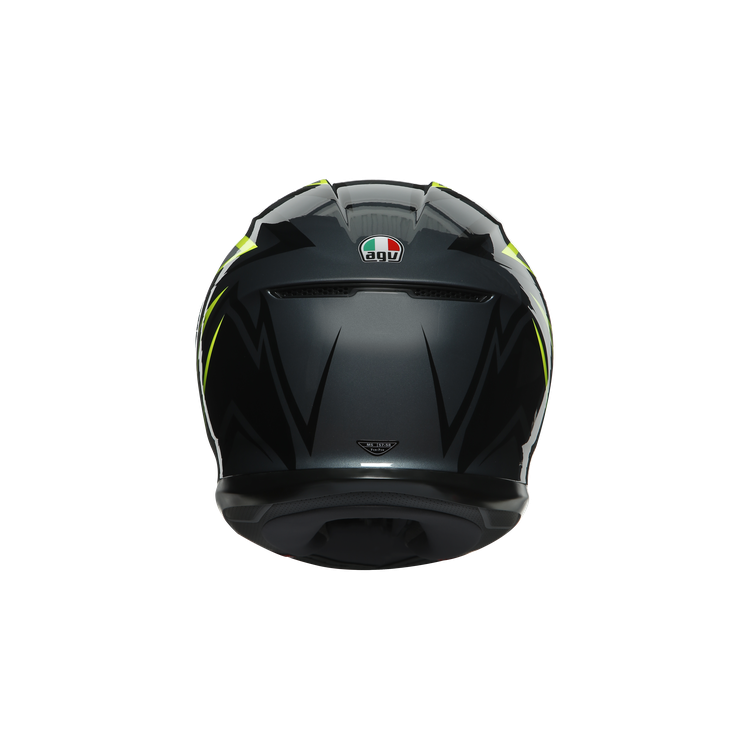 CASCO INTEGRALE K6 E2205 MULTI FLASH GREY BLACK LIME | AGV