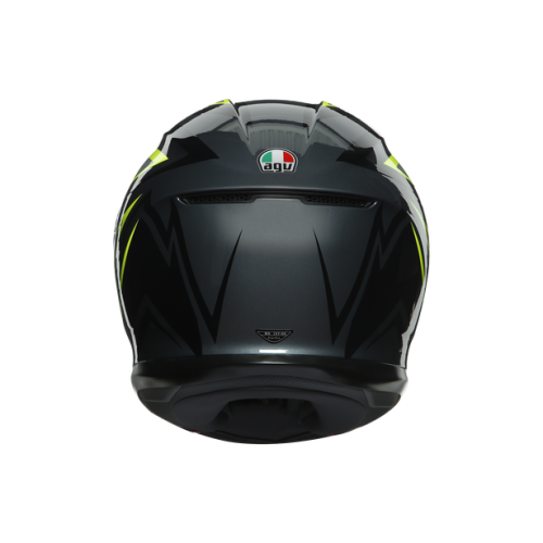 CASCO INTEGRALE K6 E2205 MULTI FLASH GREY BLACK LIME | AGV