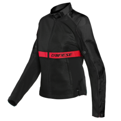 GIACCA TESSUTO RIBELLE AIR LADY BLACK LAVA RED | DAINESE