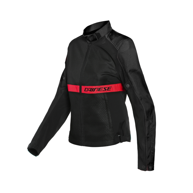 GIACCA TESSUTO RIBELLE AIR LADY BLACK LAVA RED | DAINESE
