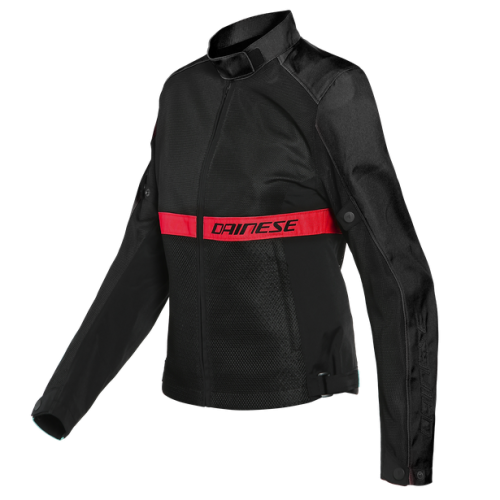 GIACCA TESSUTO RIBELLE AIR LADY BLACK LAVA RED | DAINESE