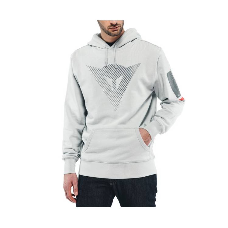 FELPA FADE GLACIER GRAY DARK GRAY RED | DAINESE