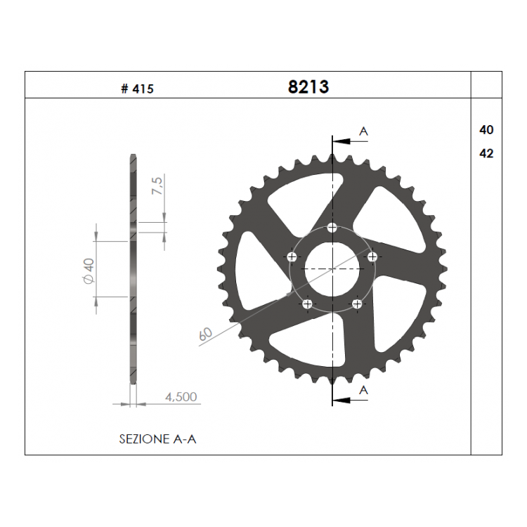 CORONA PROFESSIONALE ERGAL KTM 50 SX 09-13 | OGNIBENE | MPN 368213340
