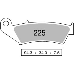 COPPIA PASTIGLIE FRENO NISSIN ST | OGNIBENE | MPN 442P22503