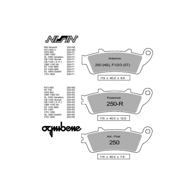 COPPIA PASTIGLIE FRENO NISSIN ST SP 8,6 | OGNIBENE | MPN 442P250F1