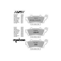 COPPIA PASTIGLIE FRENO NISSIN ST SP 10,5 | OGNIBENE | MPN 442P250R2