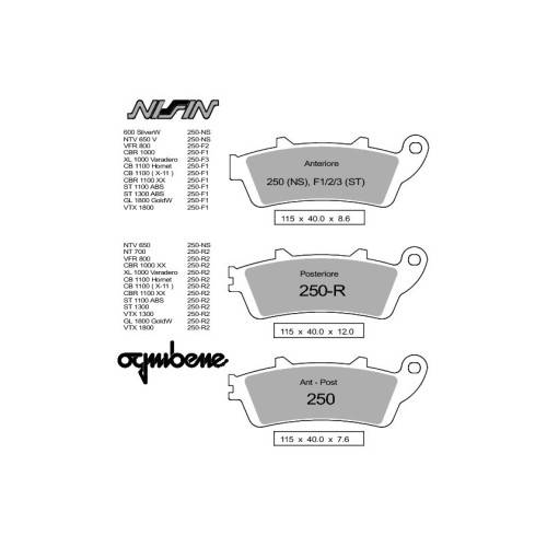 COPPIA PASTIGLIE FRENO NISSIN ST SP 10,5 | OGNIBENE | MPN 442P250R2
