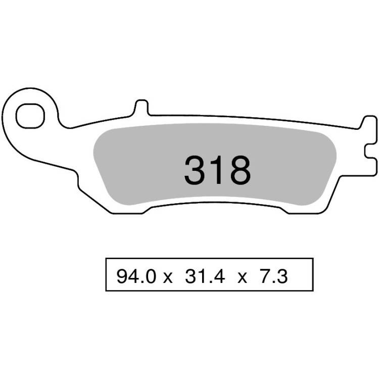 COPPIA PASTIGLIE FRENO NISSIN ST | OGNIBENE | MPN 442P31803